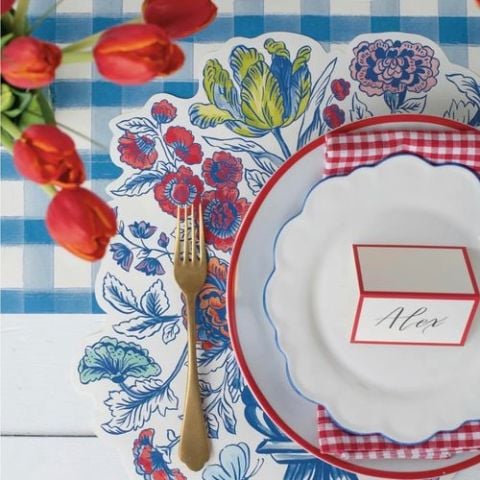 Die Cut Jardiniere Placemat - 12 Sheets