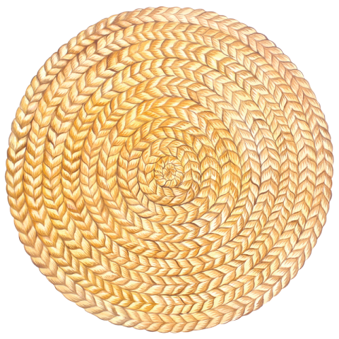 Die-cut Braided Jute Placemat - Set of 12