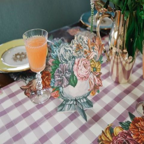 Die Cut Dutch Floral Placemat - 12 sheets