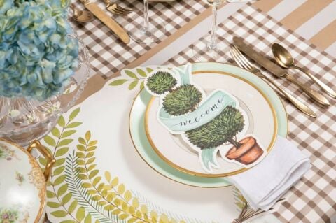 Die-cut Seedling Wreath Placemat