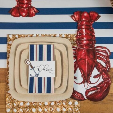 Die Cut Lobster Placemat - 12 sheets