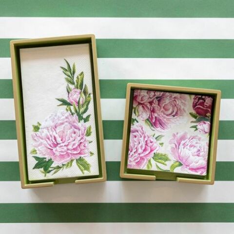 Peony Cocktail Napkin - pack of 20