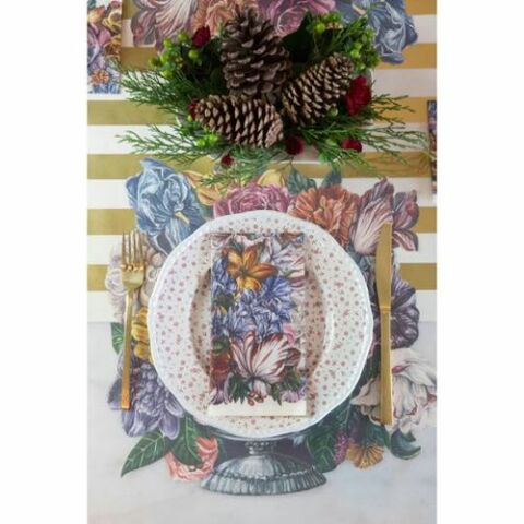 Dutch Floral Guest Napkin - pack of 16