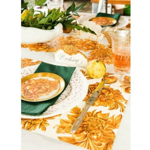 Gold Flora Place Card - set of 12