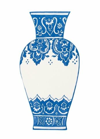China Blue Vase Table Accent - Pack of 12
