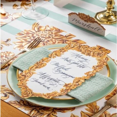 Gold Flora Table Accent - set of 12