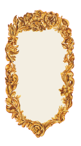Gold Flora Table Accent - set of 12