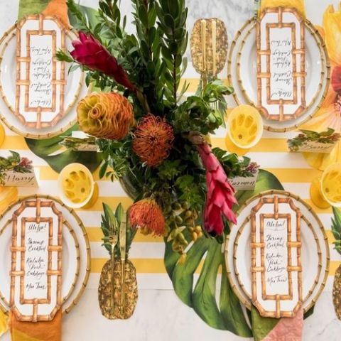 Bamboo Table Card