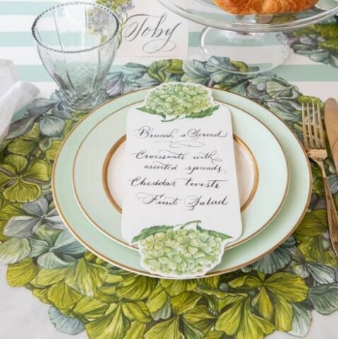 Die-Cut Hydrangea Placemat