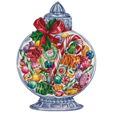 Die-cut Candy Jar Placemat - 12 Sheets