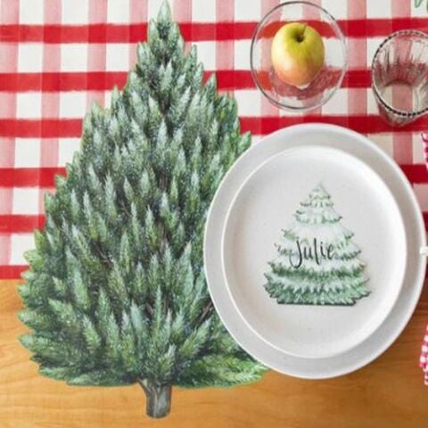 Die-cut Evergreen Placemat - 12 Sheets