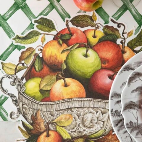 Die-cut Apple Arrangement Placemat -12 Sheets