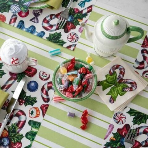 Candy Cane Cocktail Napkin - Pack of 20