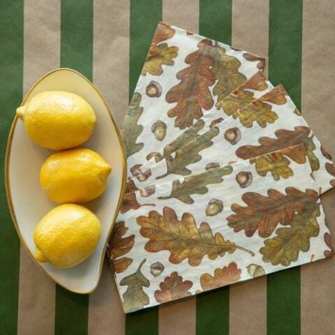 Autumn Leaves Guest Napkin - Pack of 16