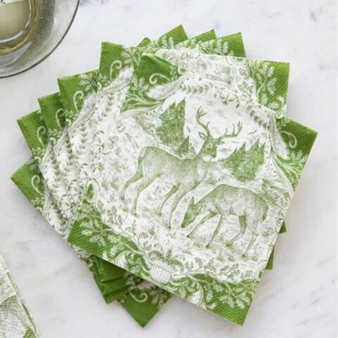 Fable Toile Cocktail Napkin - Pack of 20