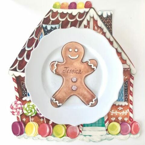Gingerbread Man Table Accent - Pack of 12