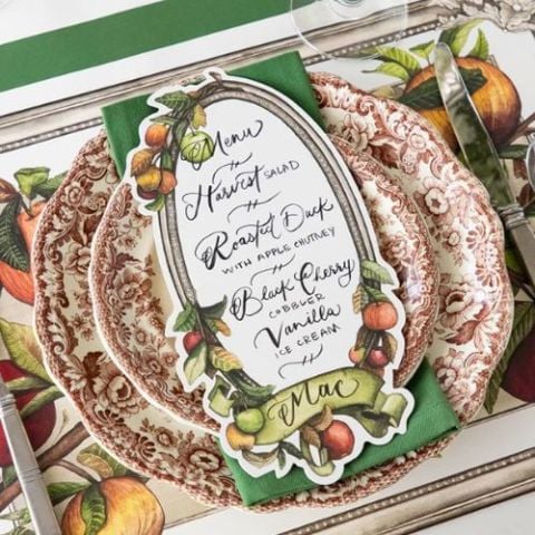 Heirloom Apples Table Card - Pack of 12