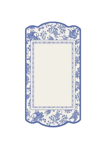 Blue Regal Peacock Table Card - Pack Of 12