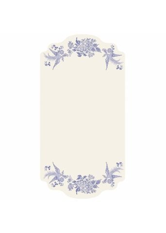 Blue Asiatic Pheasants Table Card - Pack Of 12