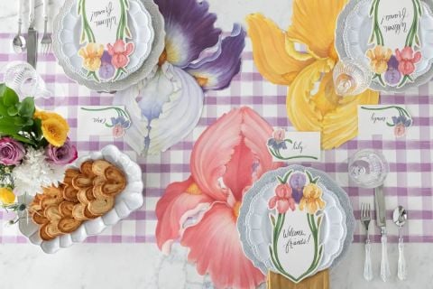 Die-cut Iris Placemat - 12 Sheets