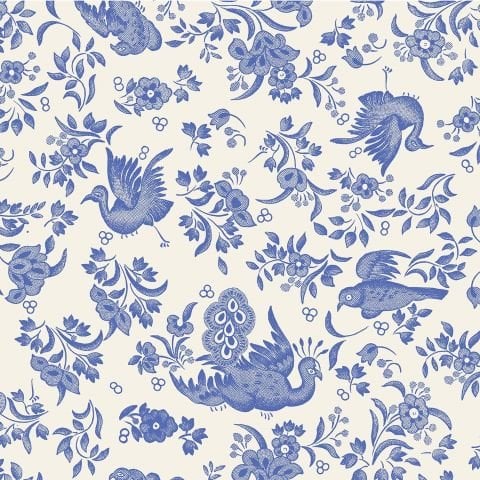 Blue Regal Peacock Cocktail Napkin - Pack Of 20