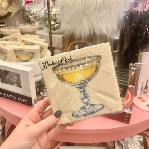Champagne Coupe Cocktail Napkin - Pack Of 20