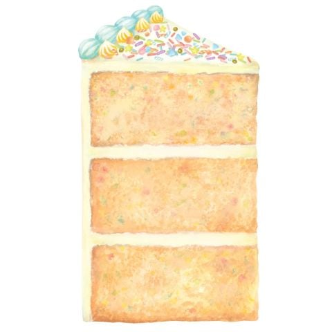 Cake Slice Table Accent Pack Of 12