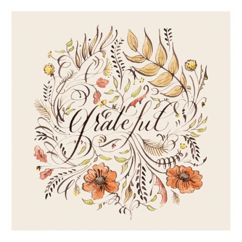 Greteful Cocktail Napkin Pack Of 20