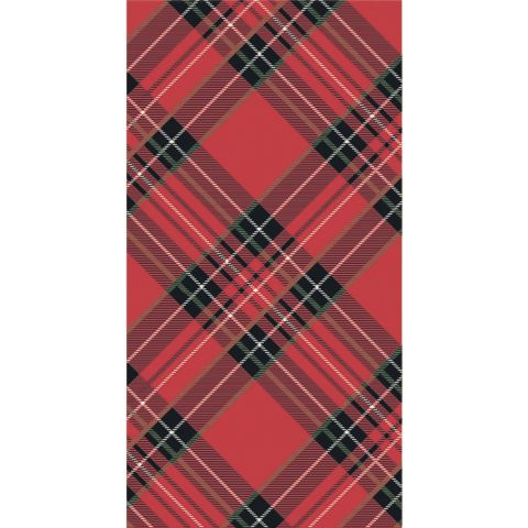 Red Plaid Guest Napkin Pack Of 16