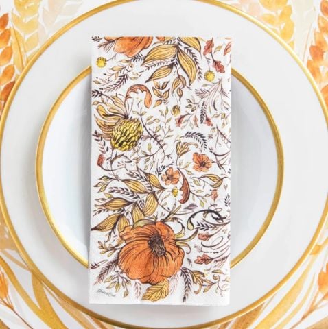 Autumn Arrangement Guest Napkin - Pack Of 16