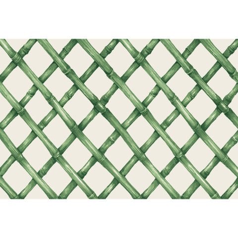 Green Lattice Placemat Pad of 24