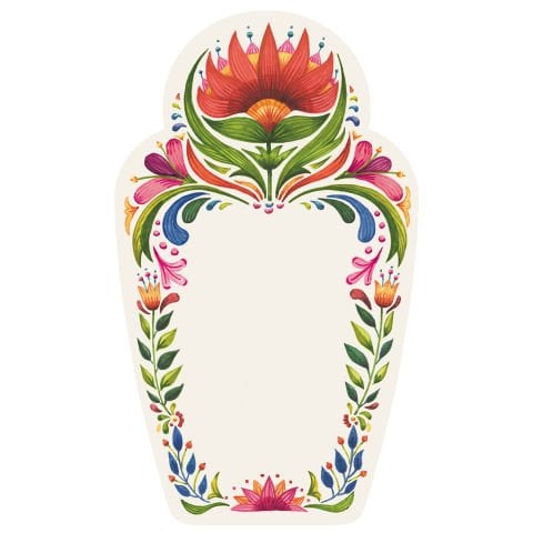 Fiesta Floral Table Card pack of 12