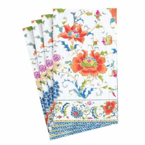 Chinese Ceramic Paper Guest Towel Napkins in White - 15 Per Package