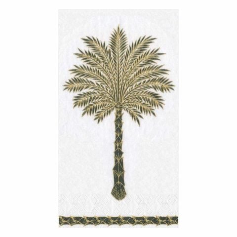 Grand Palms Paper Guest Towel Napkins in Black - 15 Per Package