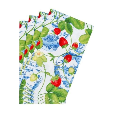 Strawberries And Cream Guest Towel Napkins  15 Per Package