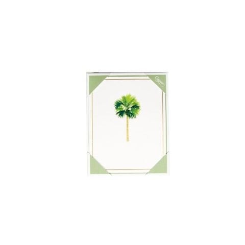 Palms Foil Boxed Note Cards  10 Cards and 10 Envelopes per Package
