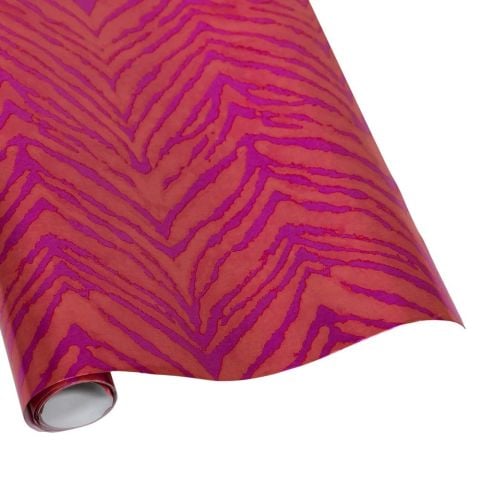 Go Wild Fuchsia & Orange Foil Embossed Gift Wrapping Paper - 30 x 6 Roll