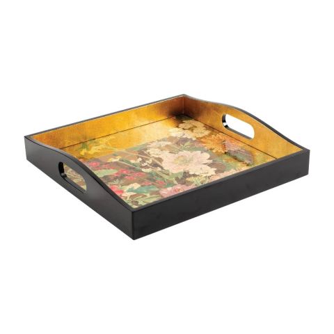 Mountain High Lacquer Square Tray  1 Each