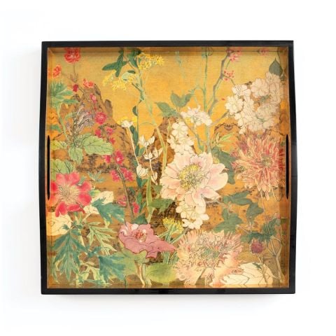 Mountain High Lacquer Square Tray  1 Each