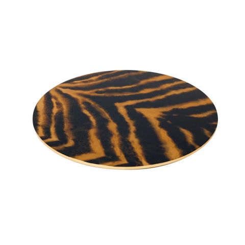 Go Wild Tabletop Round Lacquer Placemat  15'' Diameter