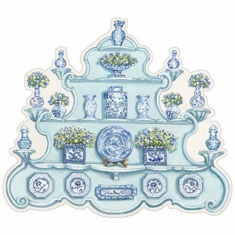 China Cabinet Die-Cut Placemat  1 Per Package