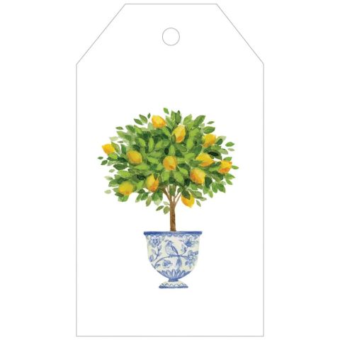Lemon Topiary Gift Tags  4 Per Package