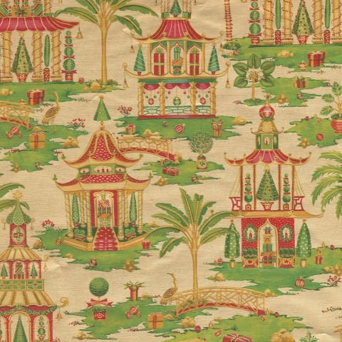 Giftwrap roll Gold Xmas pago
