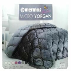 Merinos fashion micro yorgan çift kişilik 195x215 erguvan