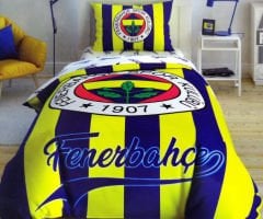 Taç Fenerbahçe Çubuklu Lisanslı Tek Kişilik Nevresim Takımı