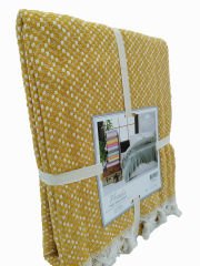İpekçe 4 mevsim pike çift Kişilik 200x240 Hardal