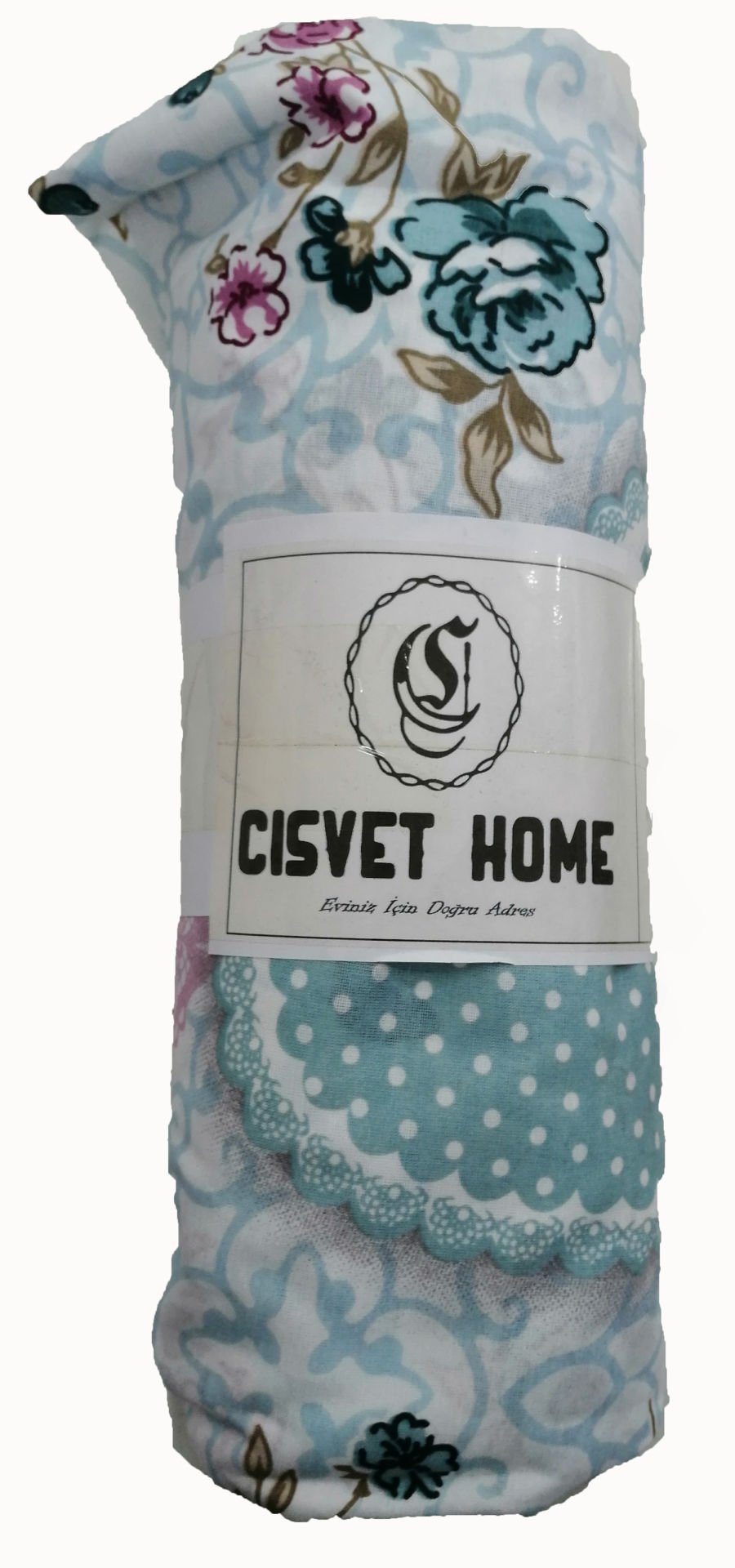 Serenat Mint Çift Kişilik Lastikli Çarşaf Takımı 180x200x30