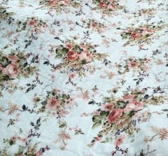 Buket Beyaz Yazlık pike Tek Kişilik 155x230