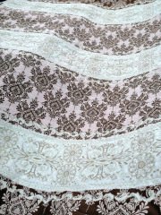 Kahve Damask Yazlık pike Tek Kişilik 155x230