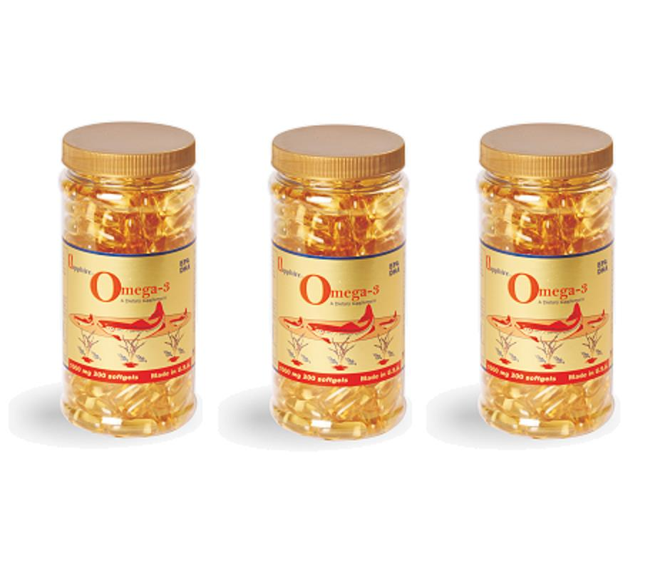 Omega-3 1000 Mg Softgel 200 Yumuşak Kapsül 3 Kutu